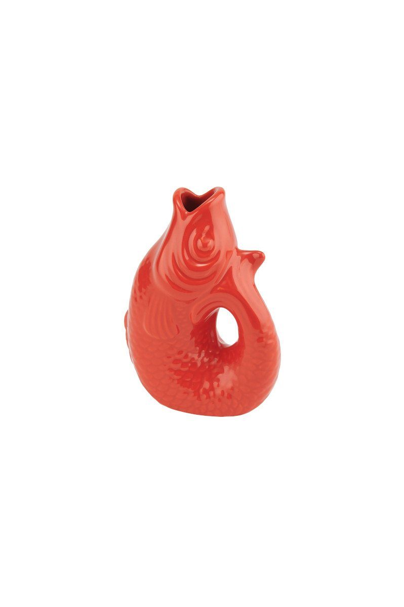 Dekovase Monsieur Carafon Vase / Karaffe Fisch XS coral red 0,2l