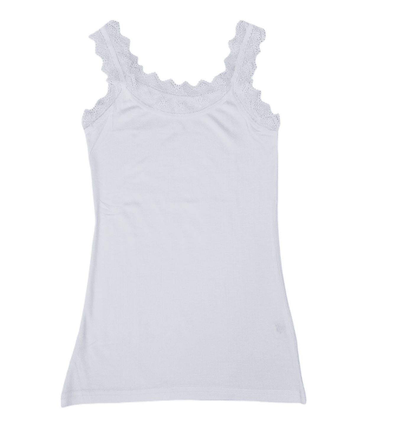 Toker Collection® Achseltop Damen Modal Top mit elastischer Spitze (Packung günstig online kaufen