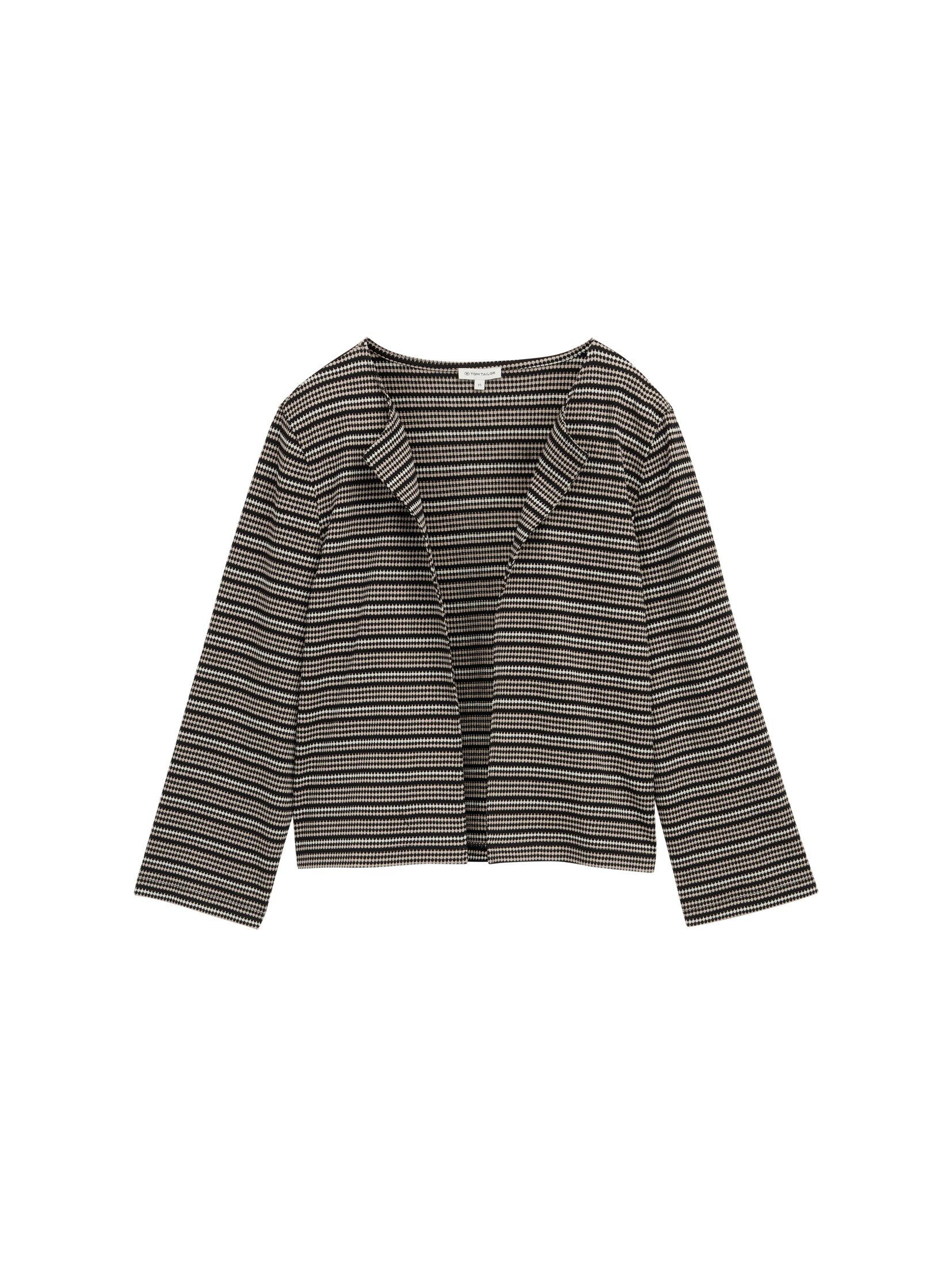 TOM TAILOR T-Shirt T-Shirt Boxy Fit Jacquard Cardigan günstig online kaufen