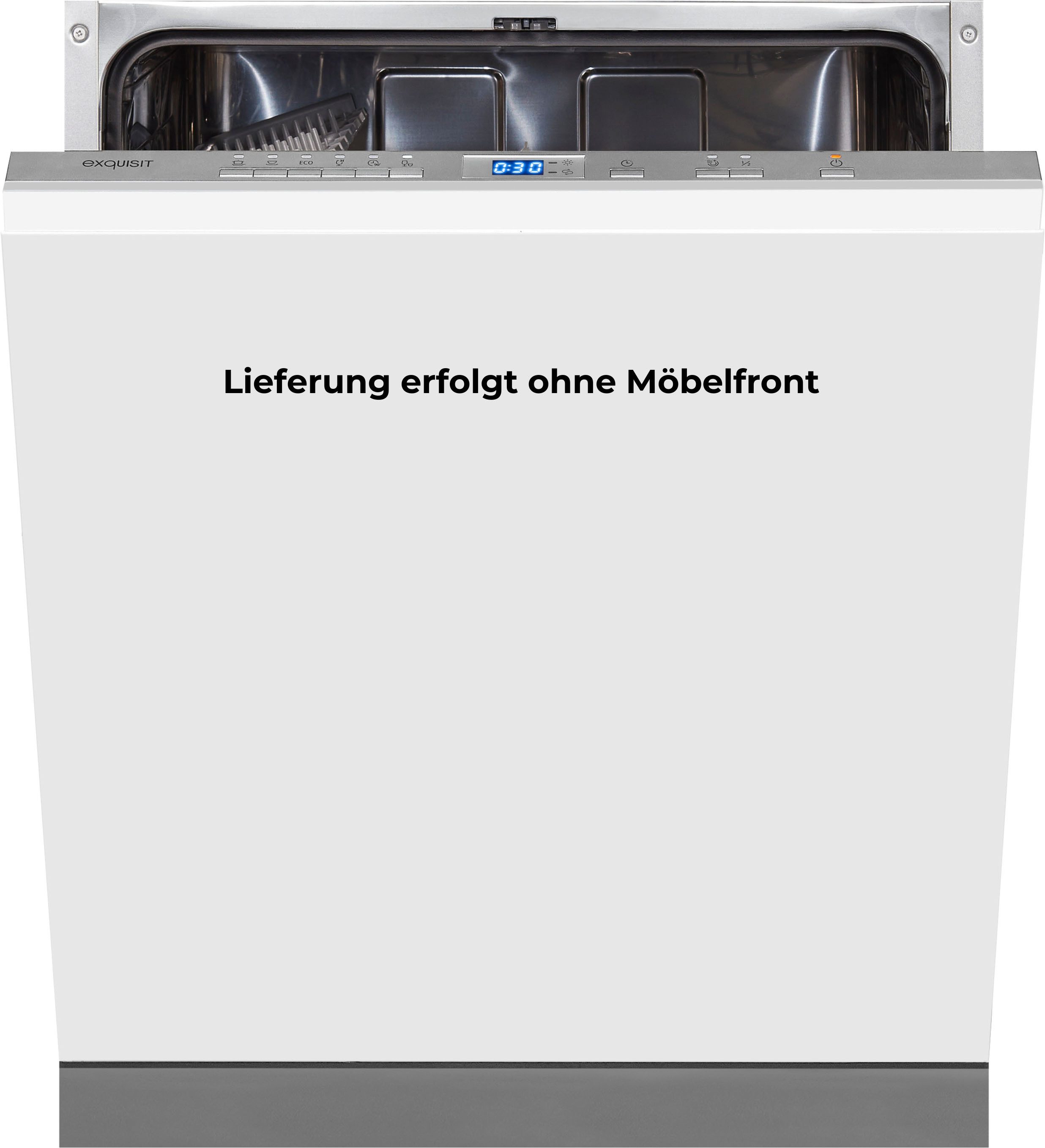 exquisit vollintegrierbarer Geschirrspüler 2113 EGSP2113-ES-030E silber, 11 l, 13 Maßgedecke, Großes Fassungsvermögen, komfortabel im Alltag