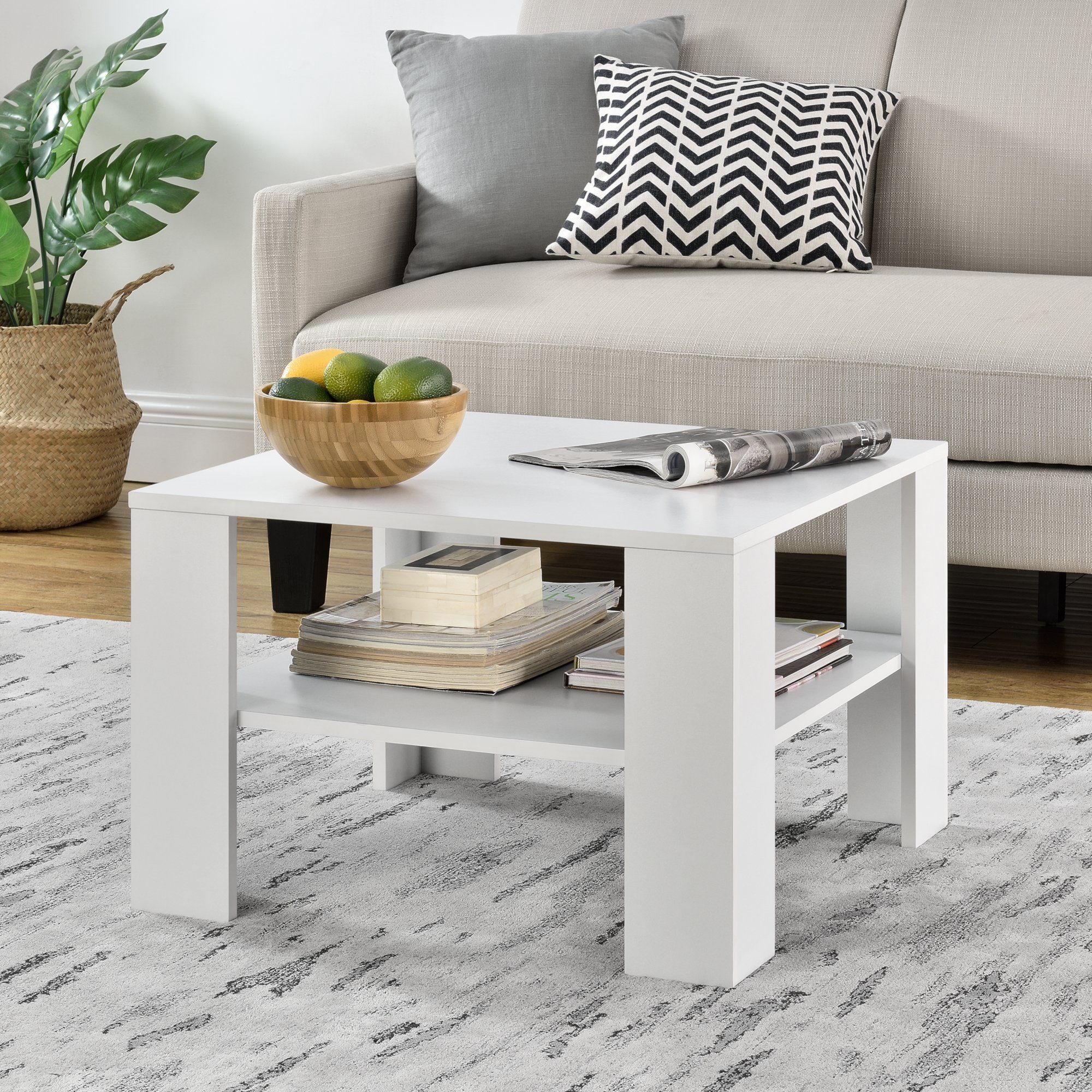 en.casa Couchtisch, Couchtisch »Aachen« - 60x60x40cm günstig online kaufen