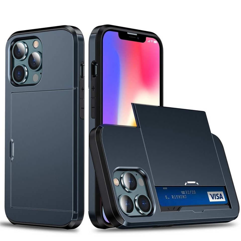 König Design Handyhülle Apple iPhone 13 Pro, Apple iPhone 13 Pro Handyhülle Backcover Blau König Design Handyhülle Apple iPhone 13 Pro, Apple iPhone 13 Pro Handyhülle Backcover Blau