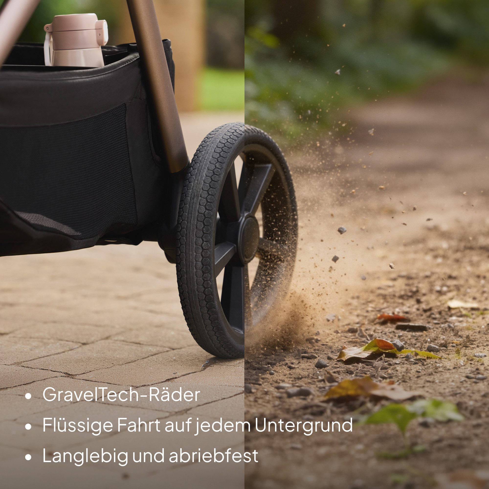lionelo Kombi-Kinderwagen CARMINE 3IN1, (Set), 3in1/GravelTech/Anti-Reflux/AiryDots/UPF50+ – Bild 5 von 5