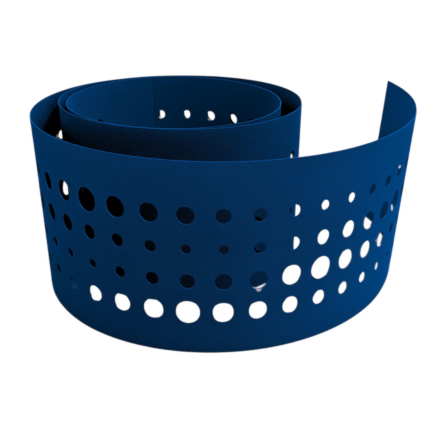 zaunzu Sichtschutzstreifen zaunzu PREMIUM dekor Pulse Sichtschutz Enzianblau, (1x Einzelstreifen, Lasermuster für Deinen Doppelstabmattenzaun Laserstreifen), 5 Jahre garantierte Farbechtheit, UV-beständig