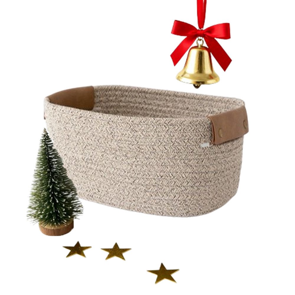 CLTYQ Aufbewahrungskorb Aufbewahrungskorb Geflochten,Kinderzimmer, Badezimm günstig online kaufen