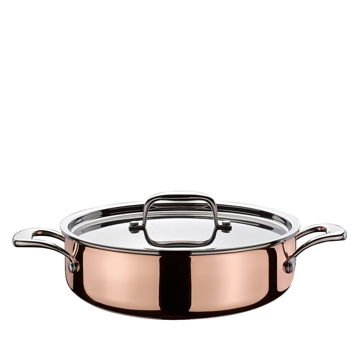 Spring Bratentopf Spring 0715450628 Culinox Gourmettopf mit Deckel, Andere, silber, 1