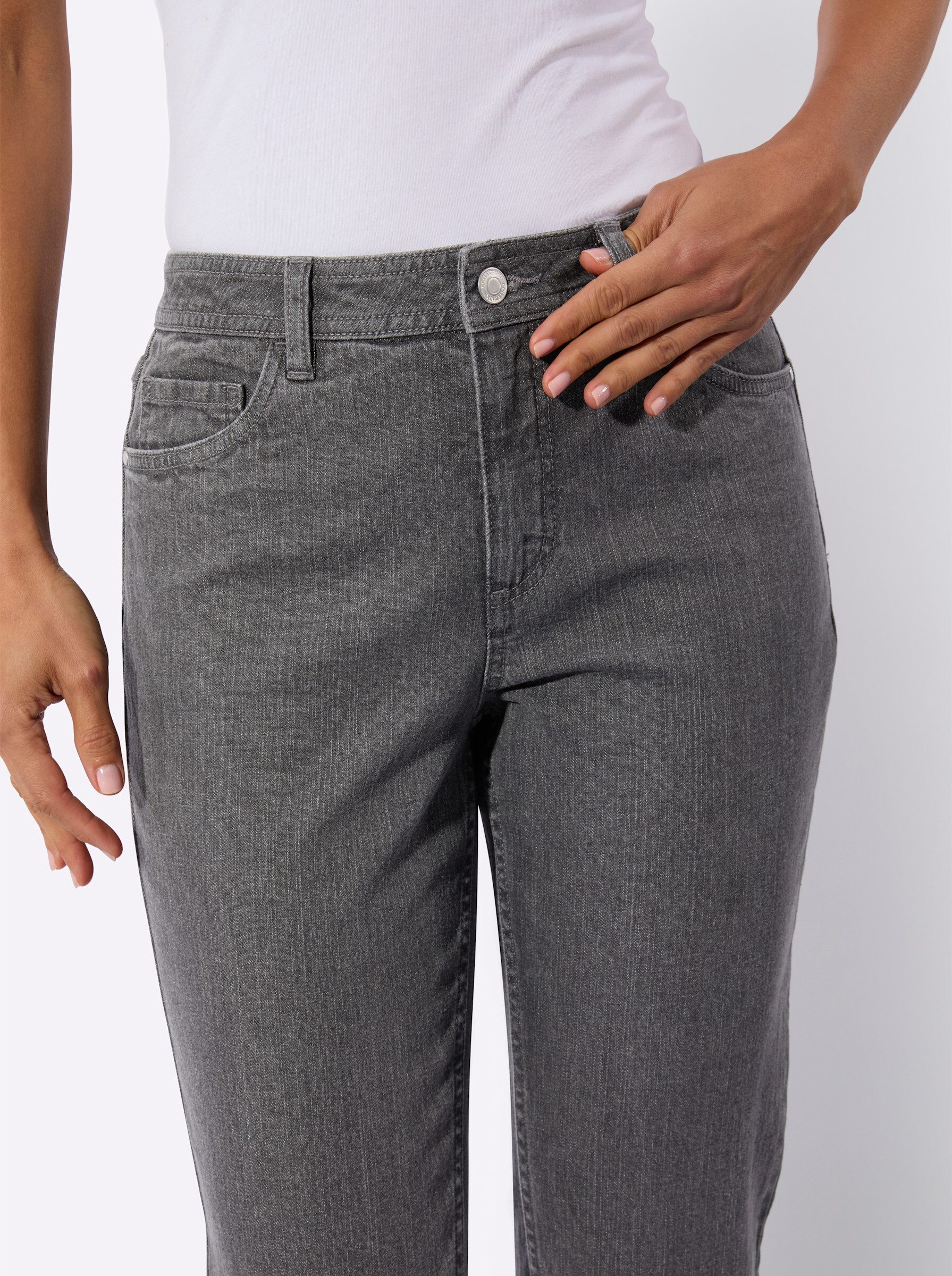 Witt Jeansshorts 7/8-Jeans komfortabel