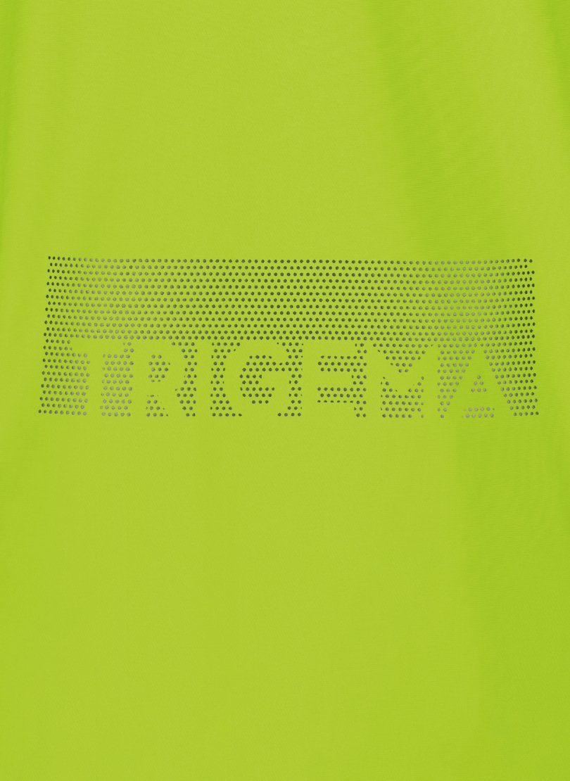 Trigema Microfaser aus Praktische TRIGEMA Sportjacke lemon Trainingsjacke