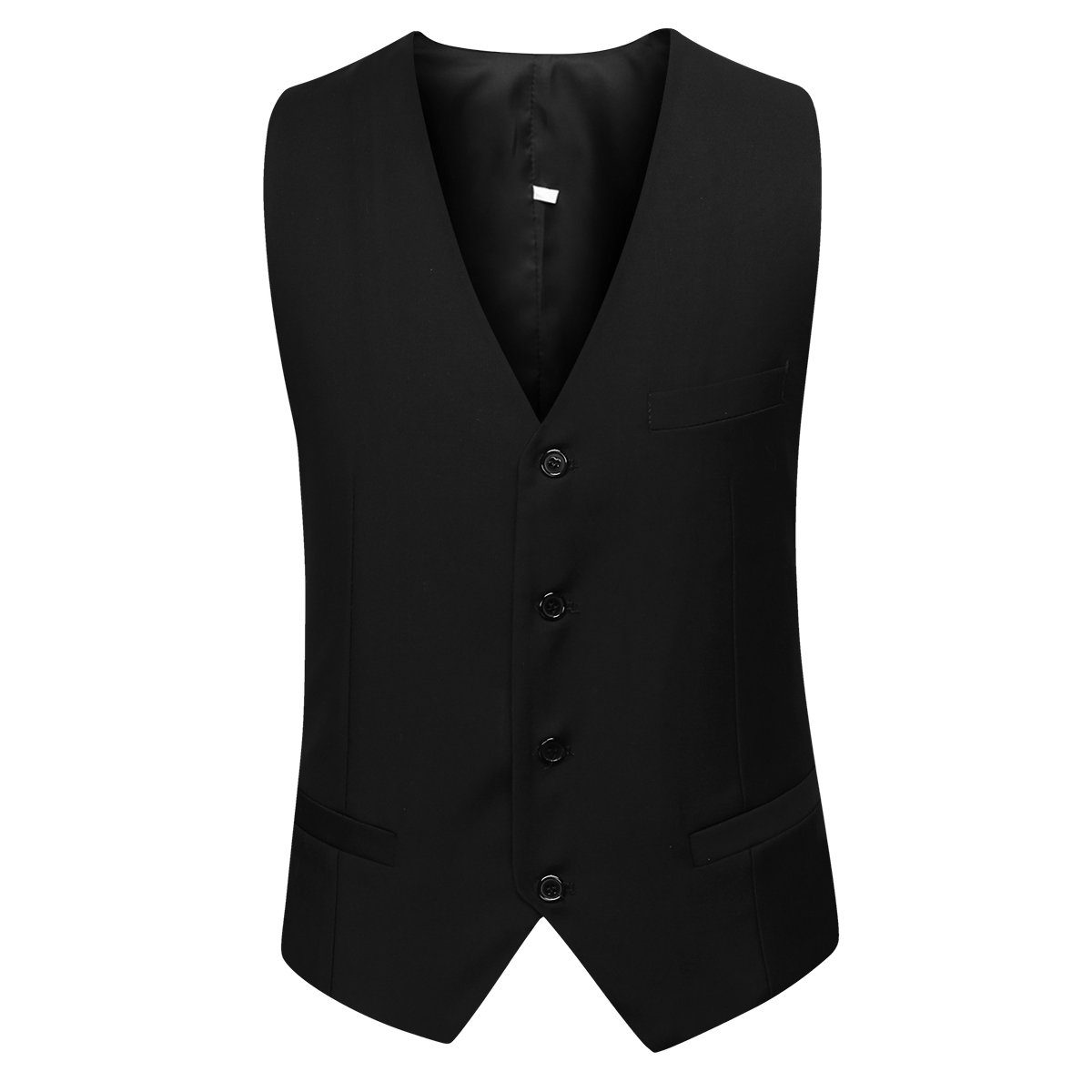 Hose) (3 Slim Fit Weste XY03-3P Anzug Herrenanzug für Allthemen Schwarz & tlg, & Business Sakko