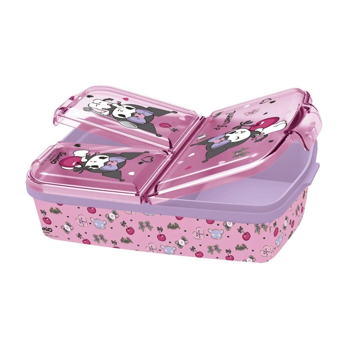 Hello Kitty Lunchbox Hello Kitty Kuromi mehrteilige Lunchbox, Sandwichbox, 100% Kunststoff, (1-tlg)