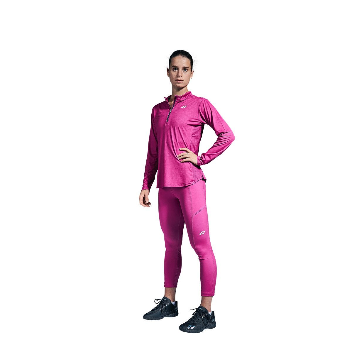 Yonex Leggings 2/3 Training pink Damen
