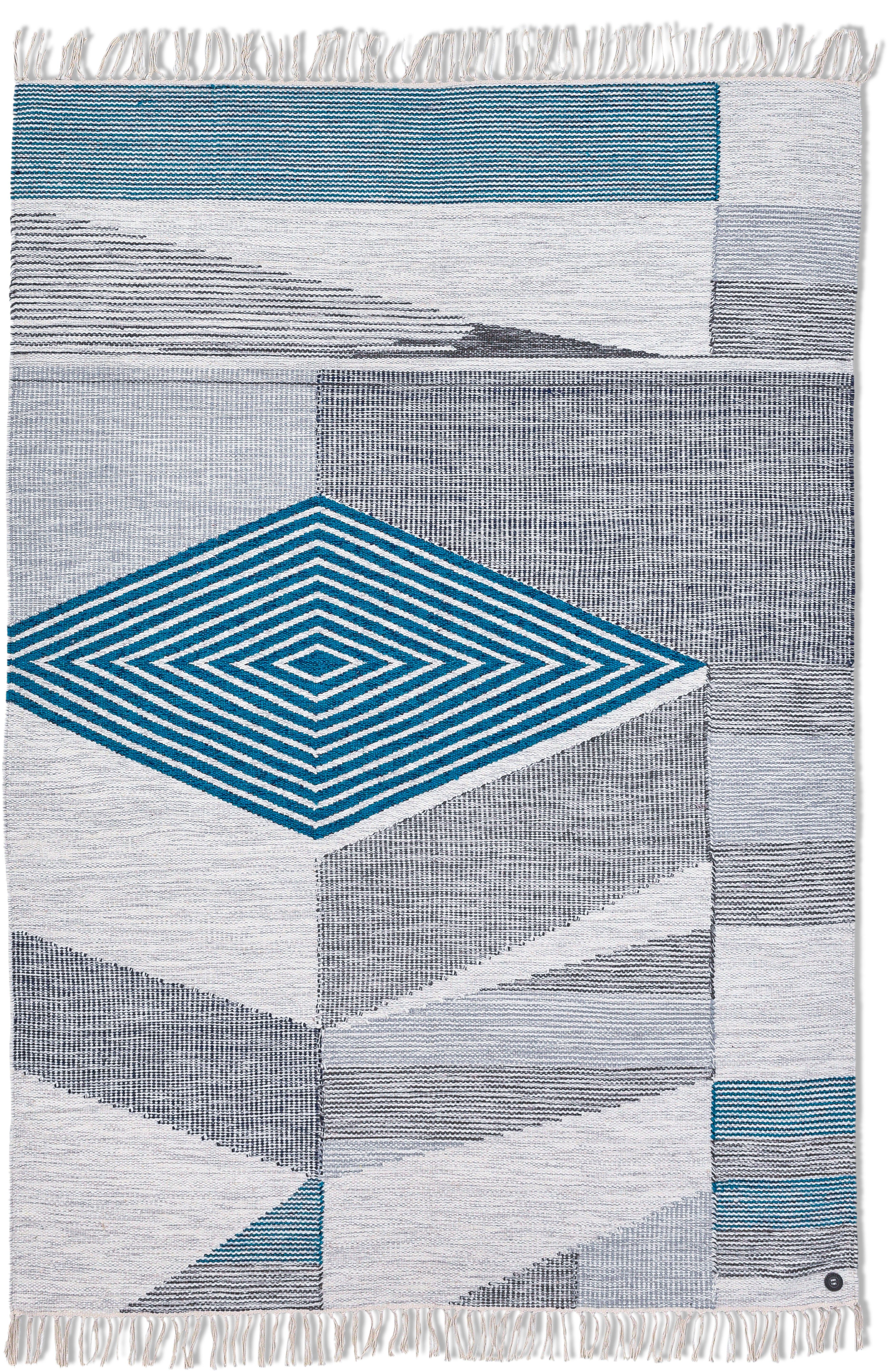Teppich »Modern Kelim«, TOM TAILOR, rechteckig, Höhe 5 mm, handgewebt, mit Fransen, Boho-Style, Wohnzimmer-kaufen