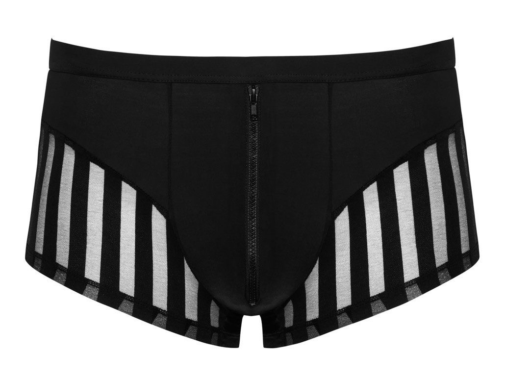 Svenjoyment Boxershorts mit transparenten Streifen & Zipper