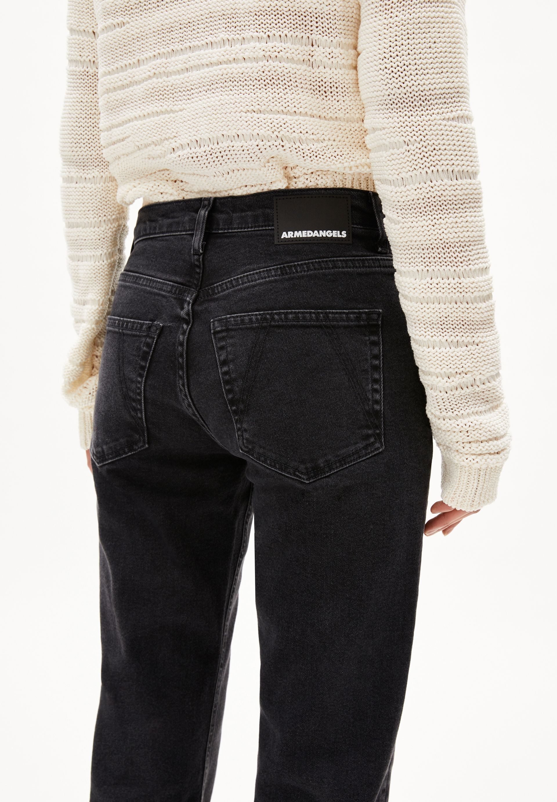 Armedangels Straight-Jeans CARENAA (Comfort-Stretch, Slim Fit) Mid waist