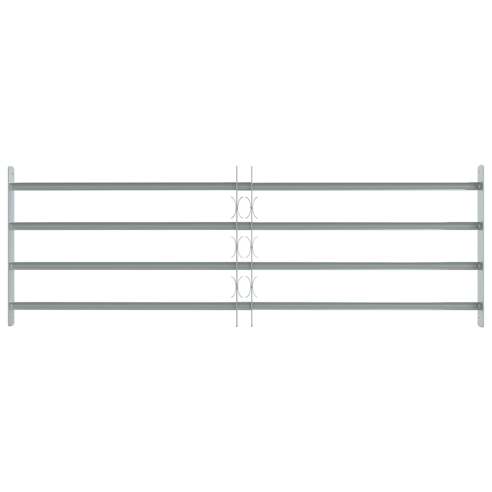 vidaXL Fenster Sicherheitsgitter für Fenster mit 4 Querstangen 3 pcs, (3 St)