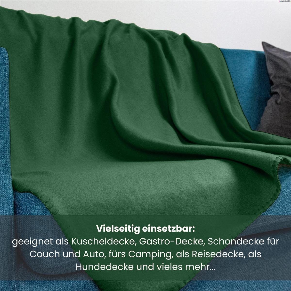 Wohndecke Polar-Fleece, wometo, OEKO-TEX®, 2 Fleecedecken mit Kettel-Rand & Anti-Pilling – Bild 5 von 5