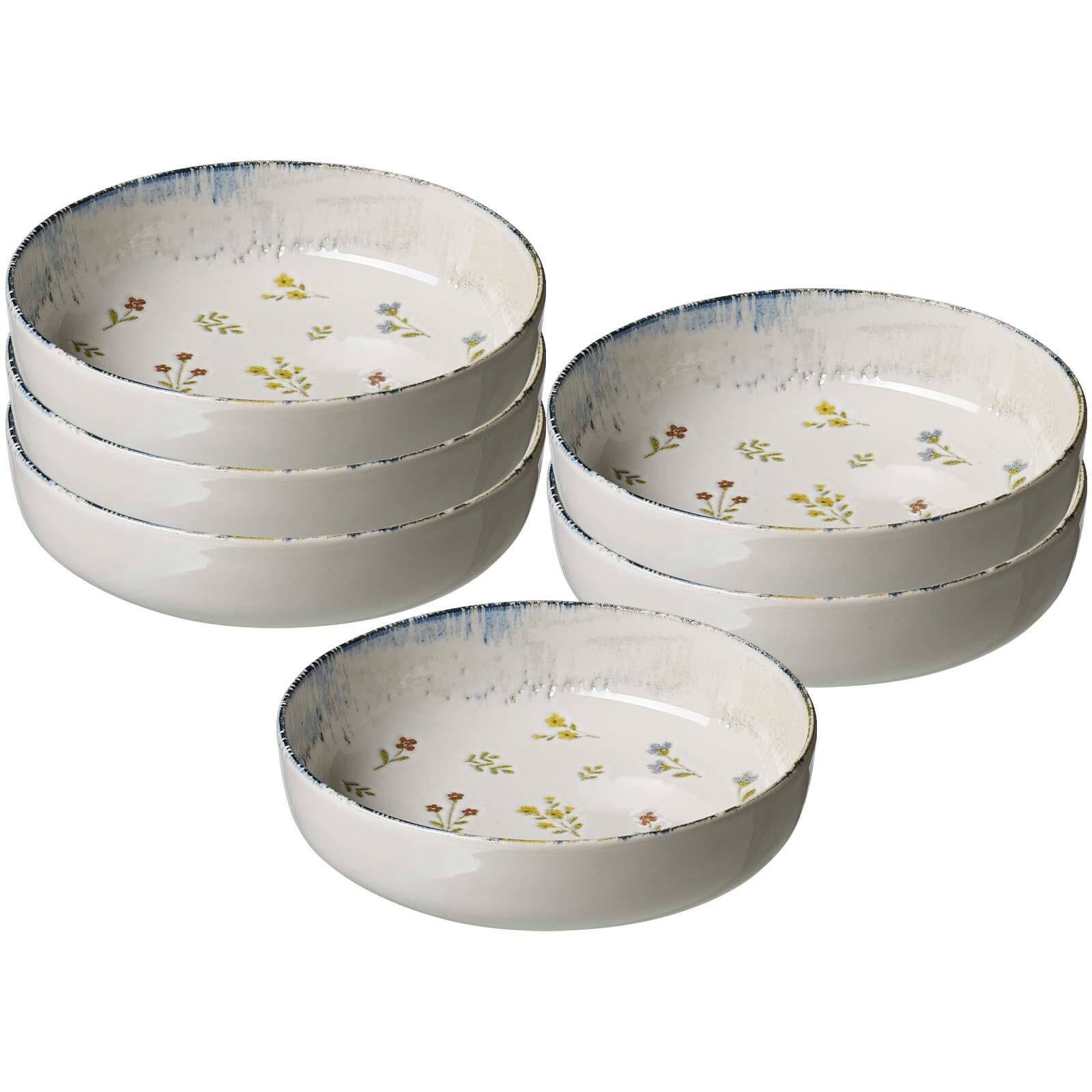 Ritzenhoff & Breker Suppenteller Viola Suppenschalen ø 18 cm 6er Set, (6 St)