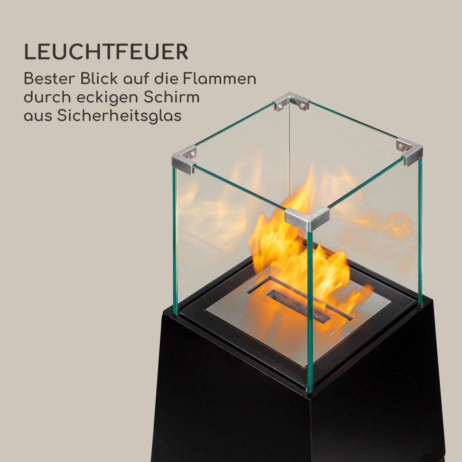 Blumfedt Echtfeuer-Dekokamin Firetower
