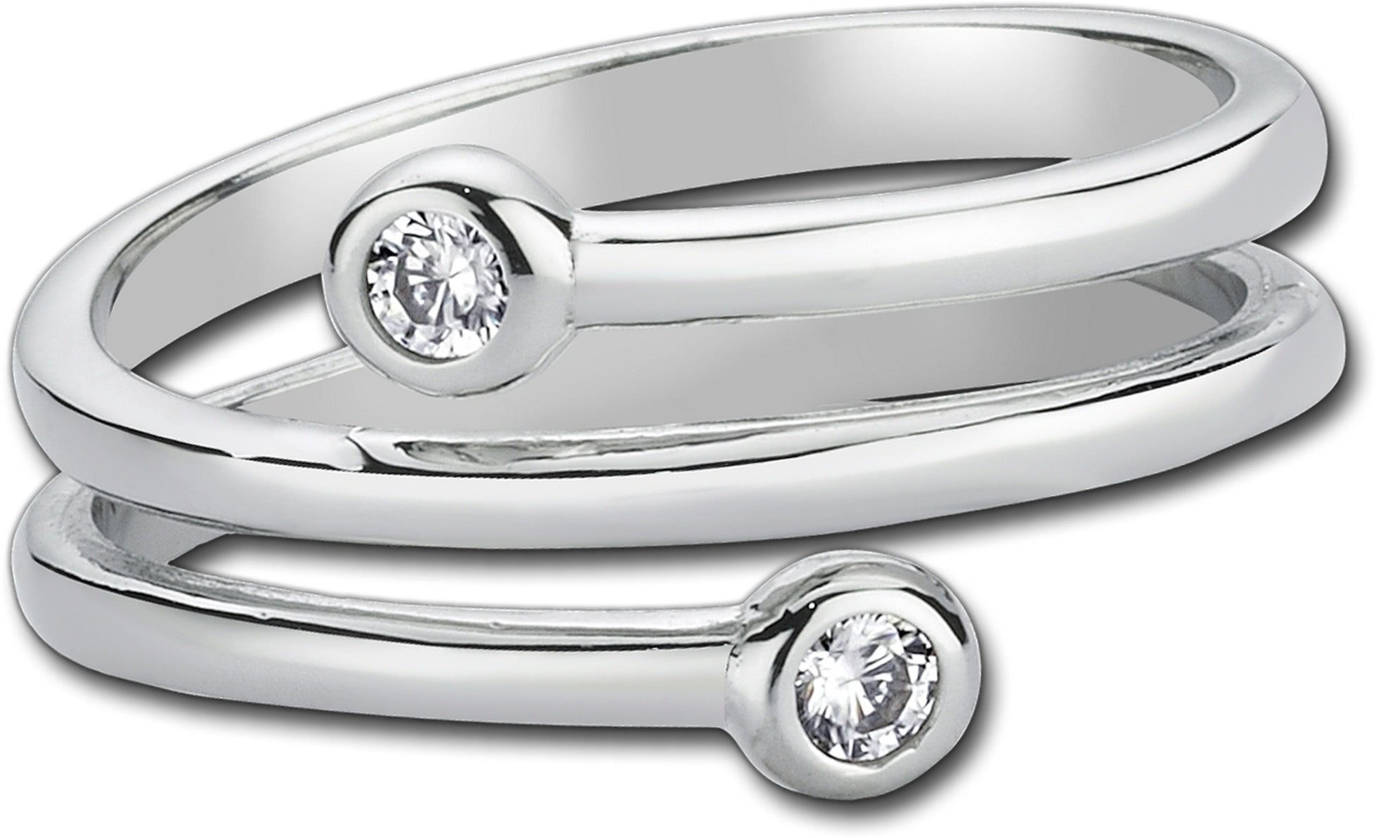 Balia Silberring Balia Ring für Damen weiße Zirkonia (Fingerring), Fingerring Größe 54 (17,2), 925 Sterling Silber (Dream) Silber 925