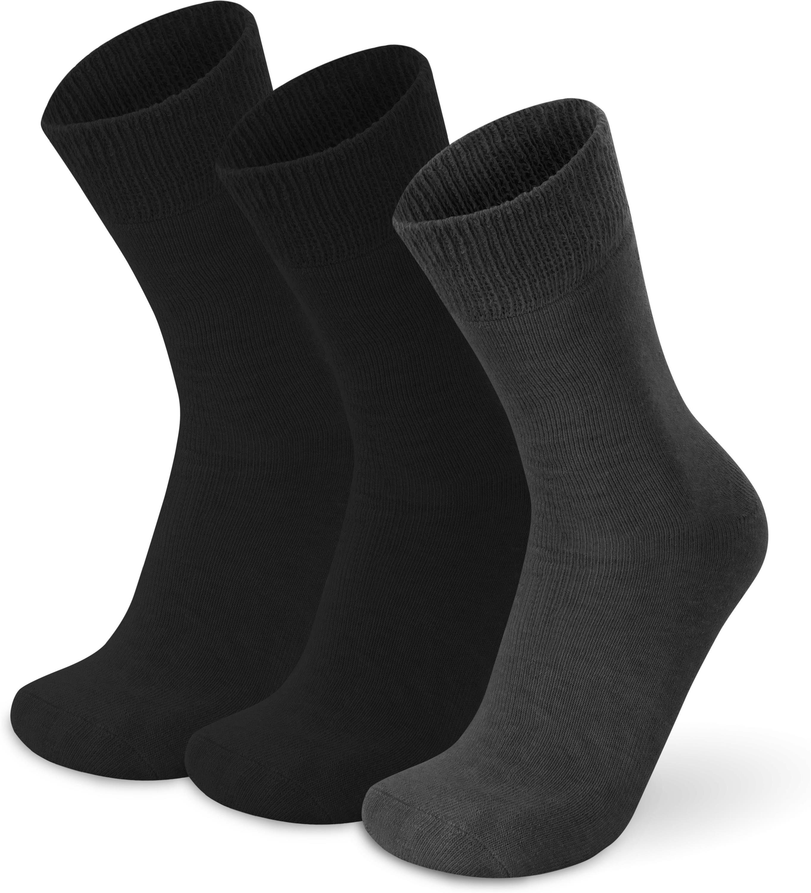 Thermosocken 3 Paar Alpaka-Vollplüschsocken