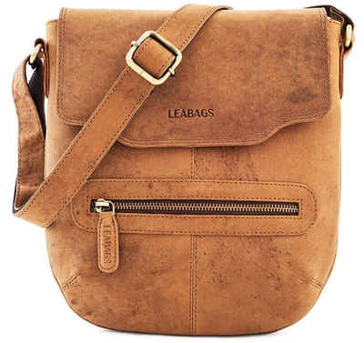 LEABAGS Handtasche »Seoul«, Citybag aus echtem Büffel-Leder im Vintage Look