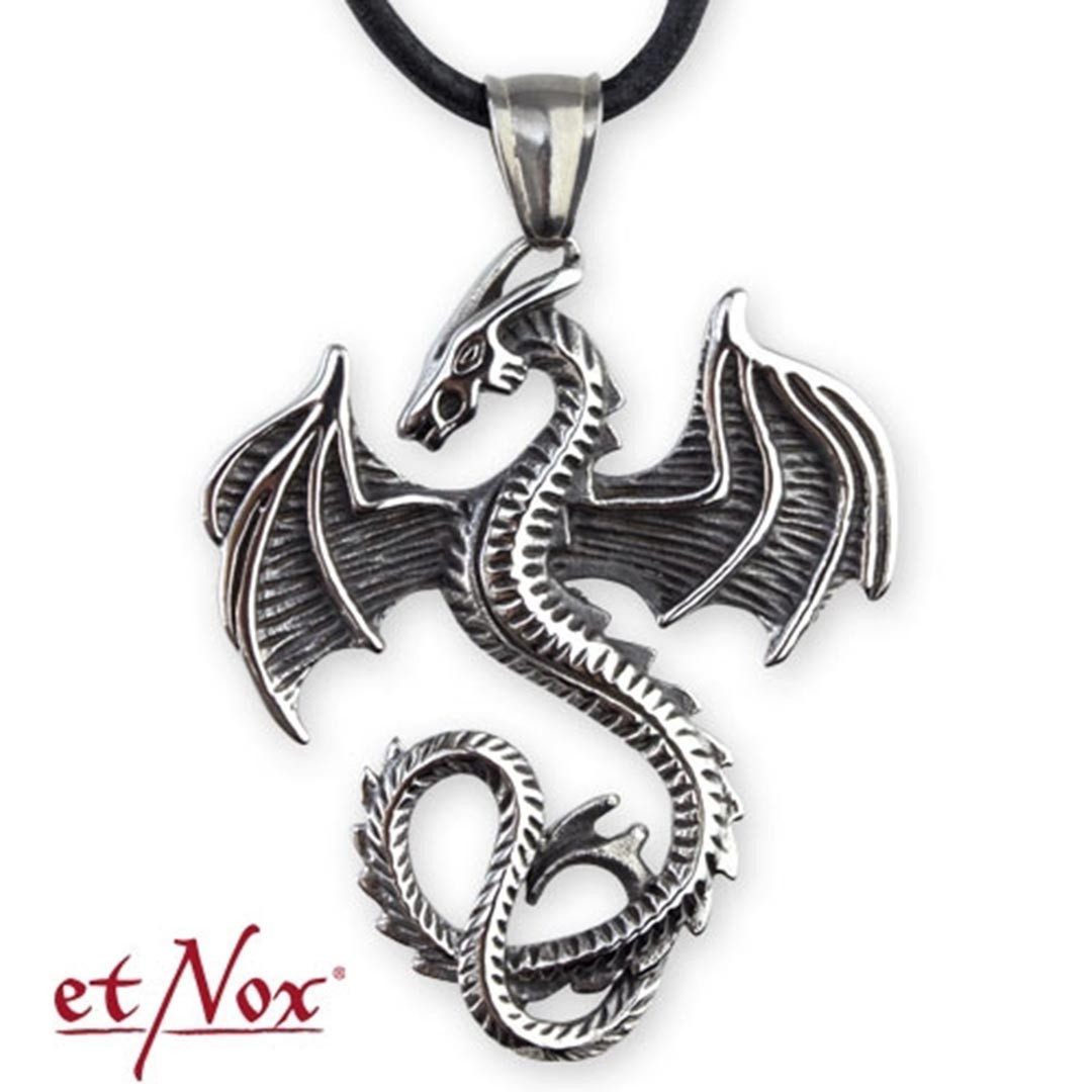 Amulett Drachen Anhänger mit Band