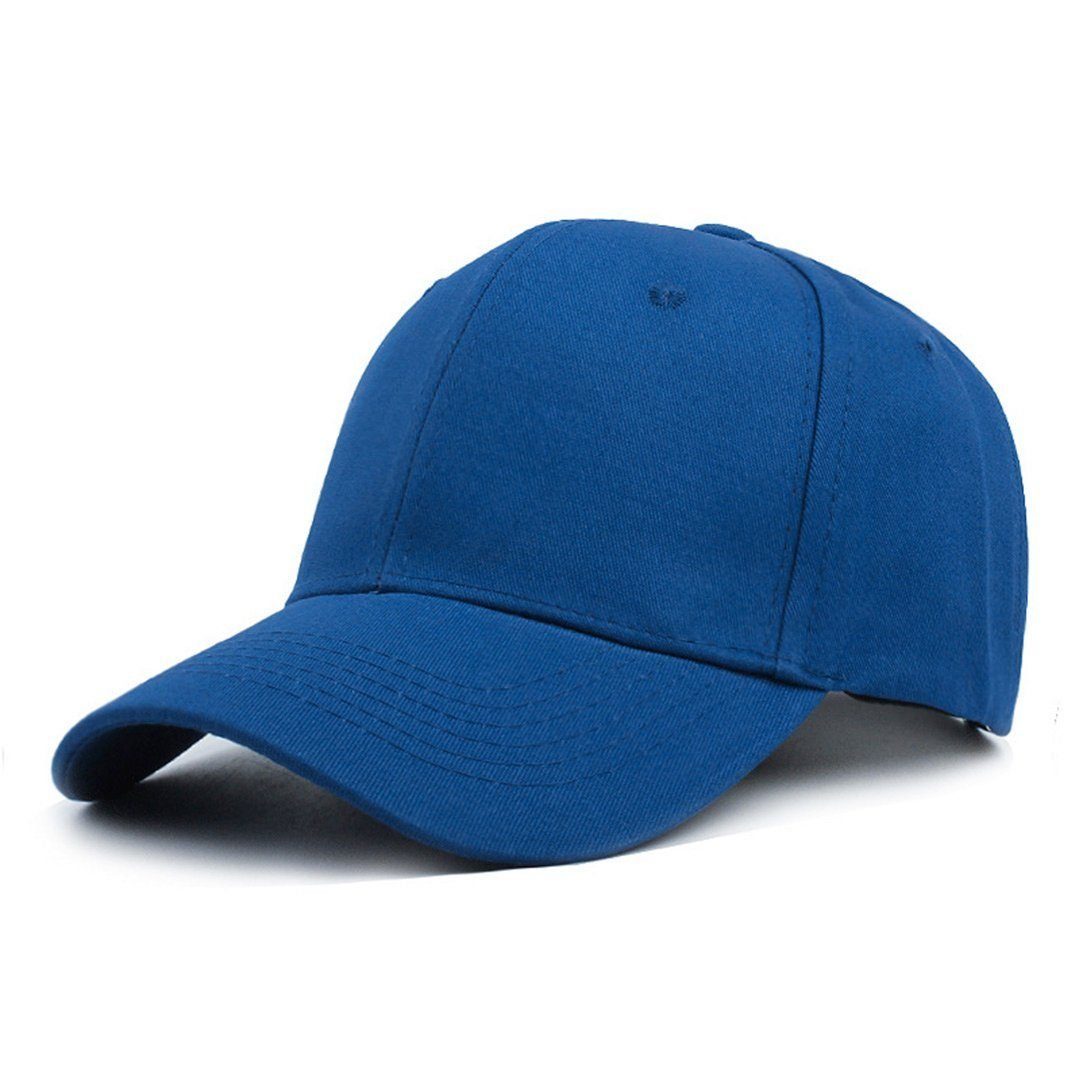 AUKUU Reine (Farbe Baseball Cap Baseball Baseball Baumwolle Cap Cap (1-St) Unisex Mützen Baseboard blau Baseball