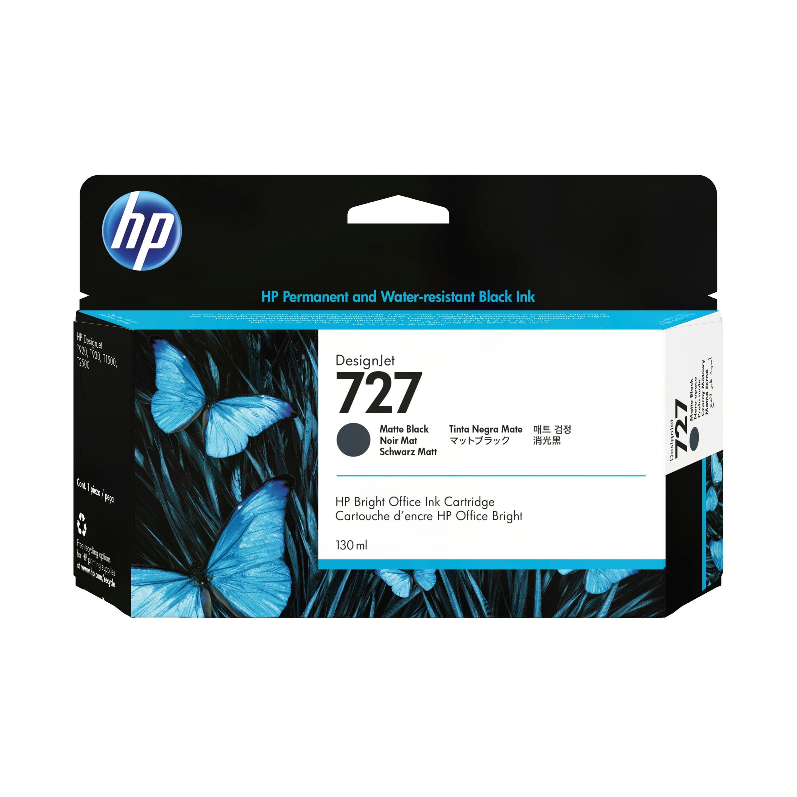 HP HP Tintenpatrone Nr. 727 Mattschwarz 130ml Tintenpatrone
