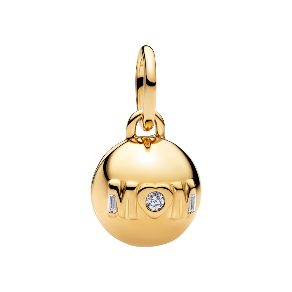 Pandora Charm-Einhänger 764457C01, Zirkonia, Muttertag, Vergoldet