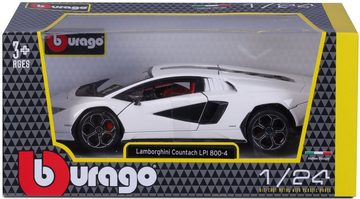 Bburago Sammlerauto Lamborghini LPI 800-4, weiß, Maßstab 1:24