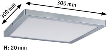 Paulmann LED Panel Atria, LED fest integriert, Warmweiß, Atria eckig 300x300mm 16,5W 2.700K, 230 V, Kunststoff