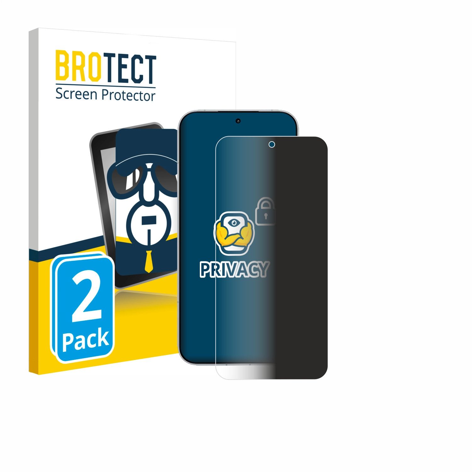 BROTECT Displayschutzfolie Sichtschutzfolie für Xiaomi Poco F8 Ultra, 2 Stück, Anti-Spy Privacy Sichtschutz Blickschutzfolie Blaulicht-Schutz
