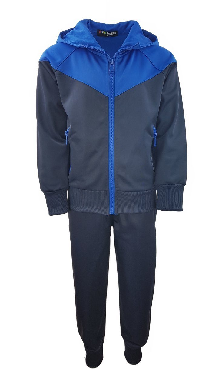 Hessis Trainingsanzug Jungen und Mädchen Jogginganzug, Freizeitanzug, JF11 (Set, 2-tlg., Jacke mit Jogginghose), für Kinder