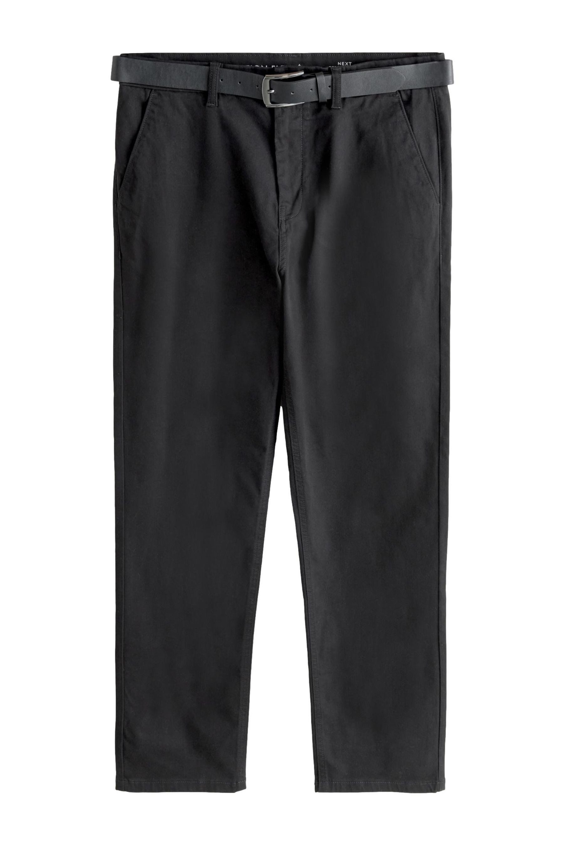 Chinohose Straight Fit Motionflex Chinohose mit Gürtel