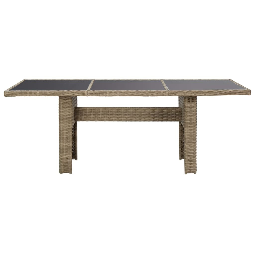 vidaXL Gartentisch Garten-Esstisch Braun 200x100x74 cm günstig online kaufen