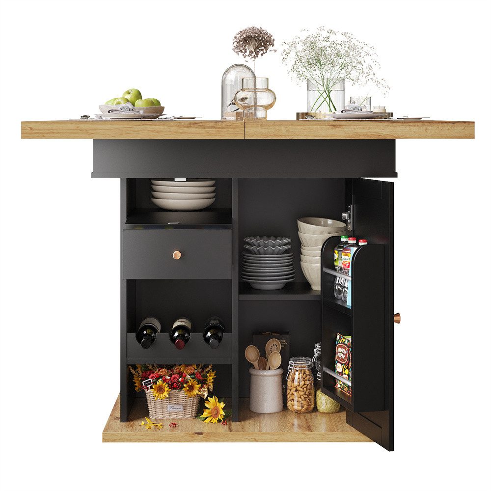 OKWISH Esstisch Multifunktionaler Küchentisch Teleskoptisch (mit Snack- und günstig online kaufen