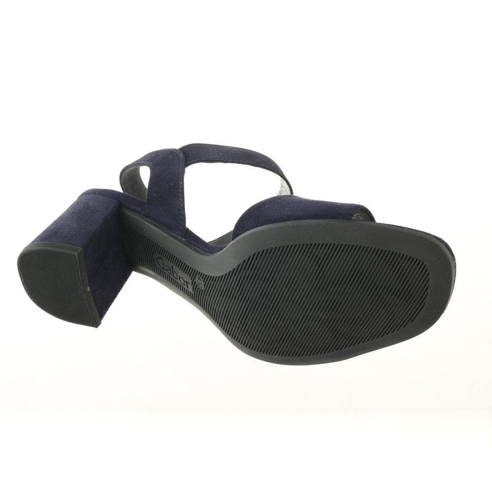 Riemchensandalen Gabor Sandale Rauleder blau atlantik Sandale