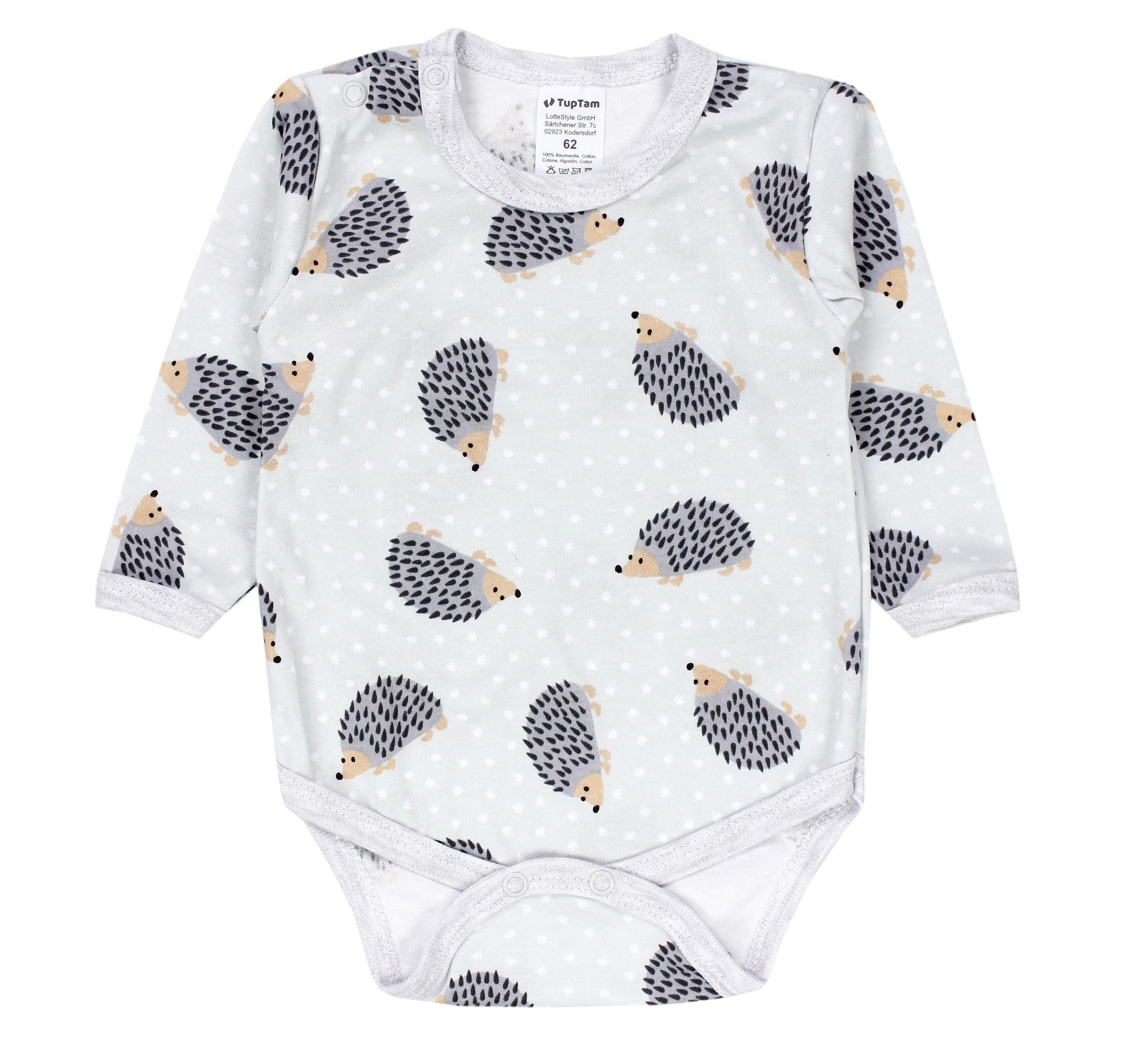 TupTam Langarmbody TupTam Mädchen Baby Body Langarm Unifarben 5er Pack