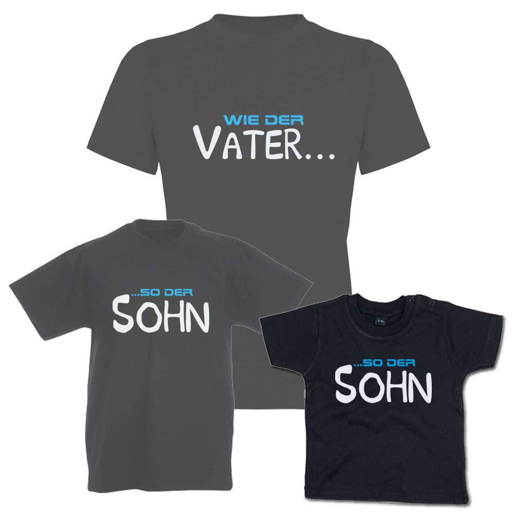 G-graphics T-Shirt Wie der Vater & so der Sohn (Familienset, Einzelteile zum selbst zusammenstellen) Kinder- & Erwachsenen-T-Shirt-Set mit Frontprint