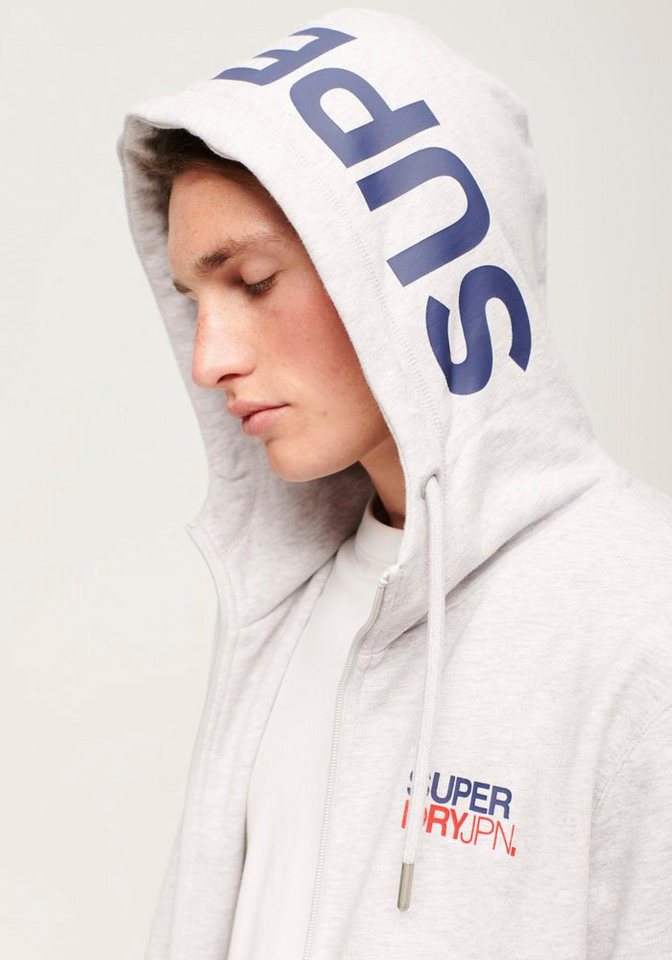 Superdry Kapuzensweatjacke SPORTSWEAR LOGO LOOSE ZIP HOOD