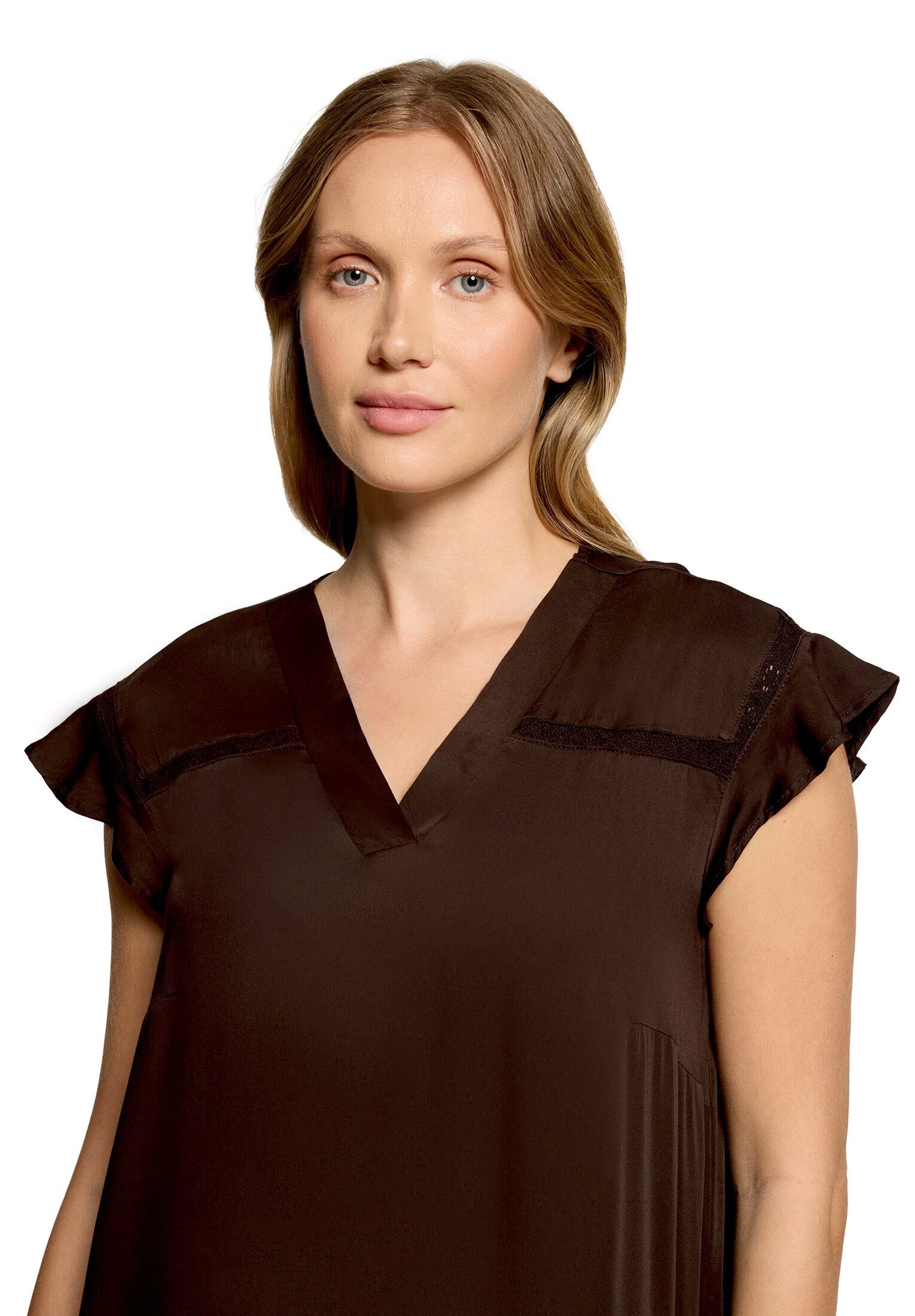 Cartoon Druckkleid Damen mit Flügelärmeln