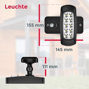 Oneid LED Solarleuchte Solarlampen für Außen, P65 Wasserdichte, Solar Wandleuchte für Garten