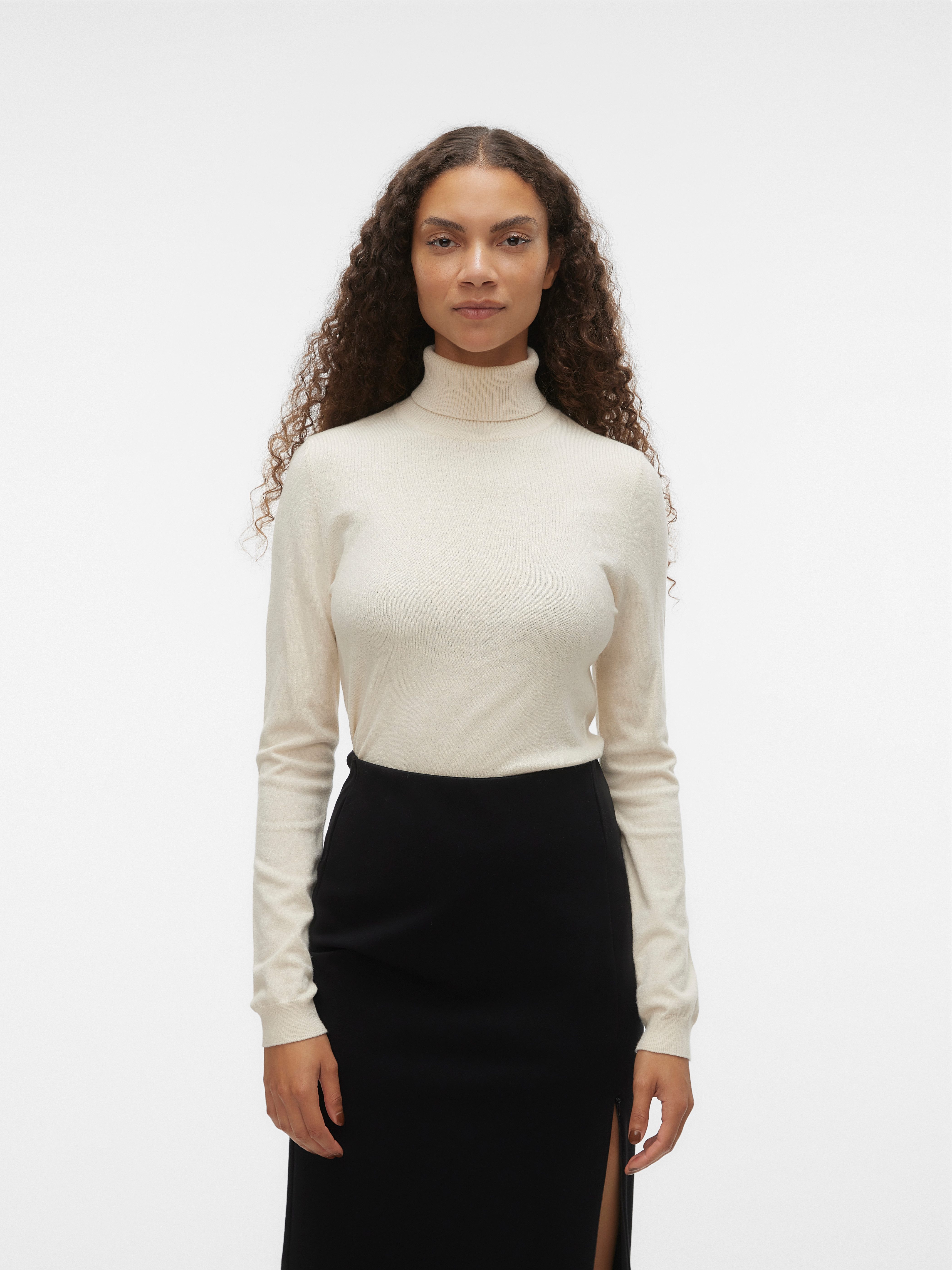 Suéter De Cuello V VERO MODA Para Mujer – Tejido LENZING ECOVERO, Mangas Largas