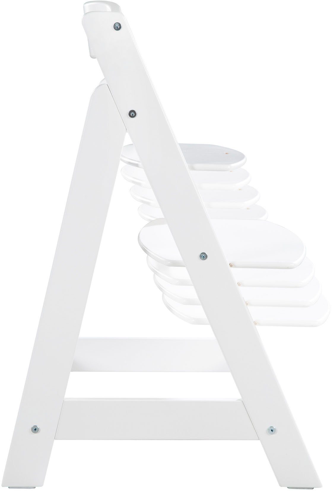 roba® Hochstuhl Treppenhochstuhl Sit Up Click 'N' Flex, weiß, aus Holz