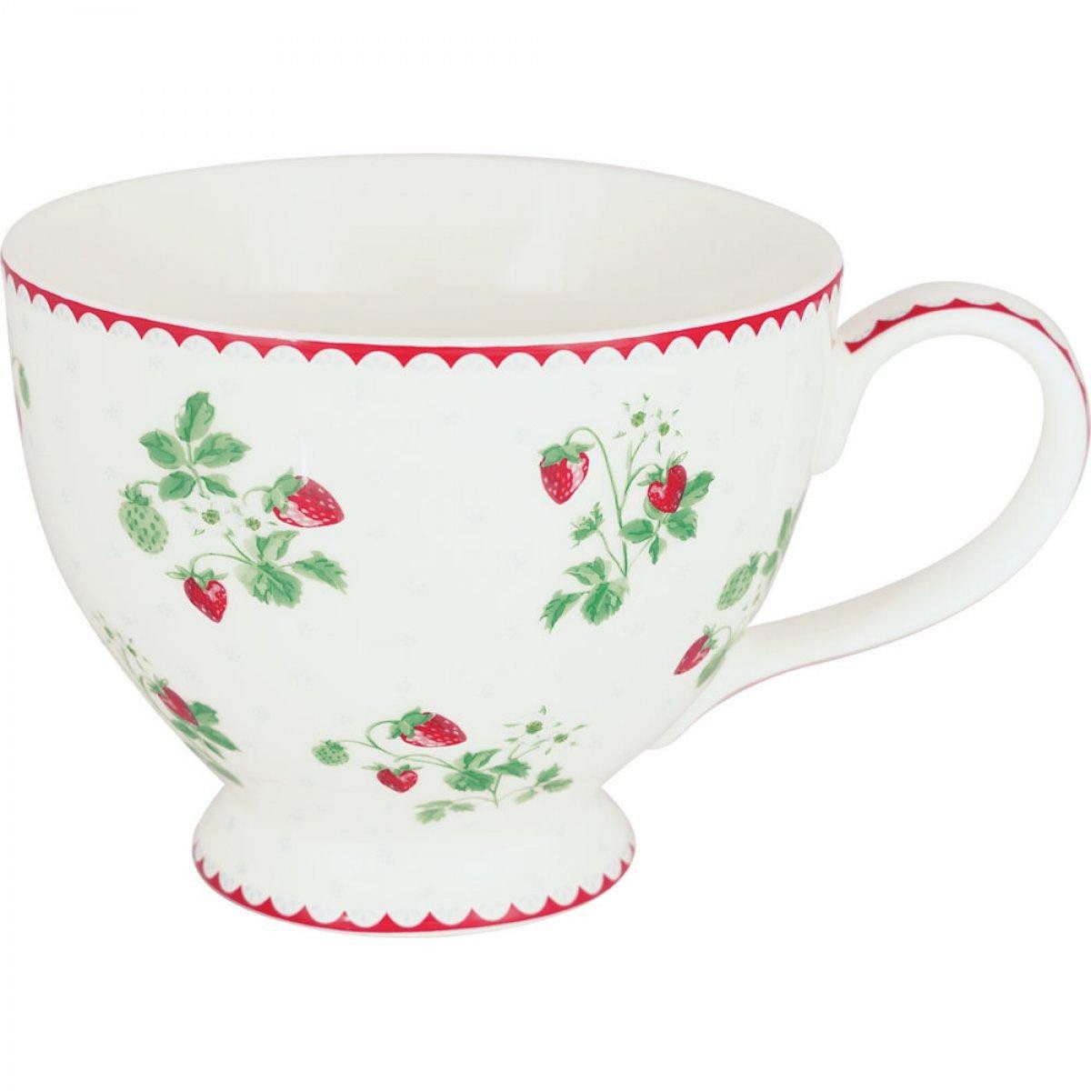 Greengate Tasse Teetasse Berry White