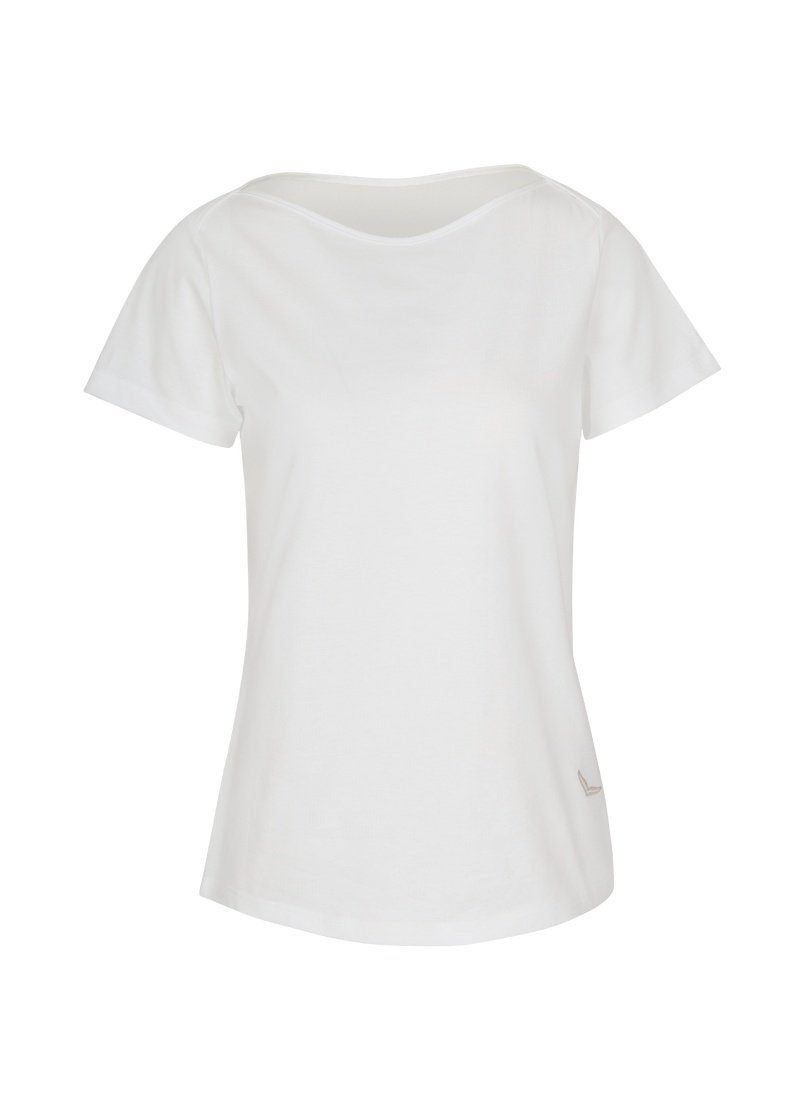 Trigema T-Shirt TRIGEMA weiss-C2C in T-Shirt Damen Öko-Qualität Schickes