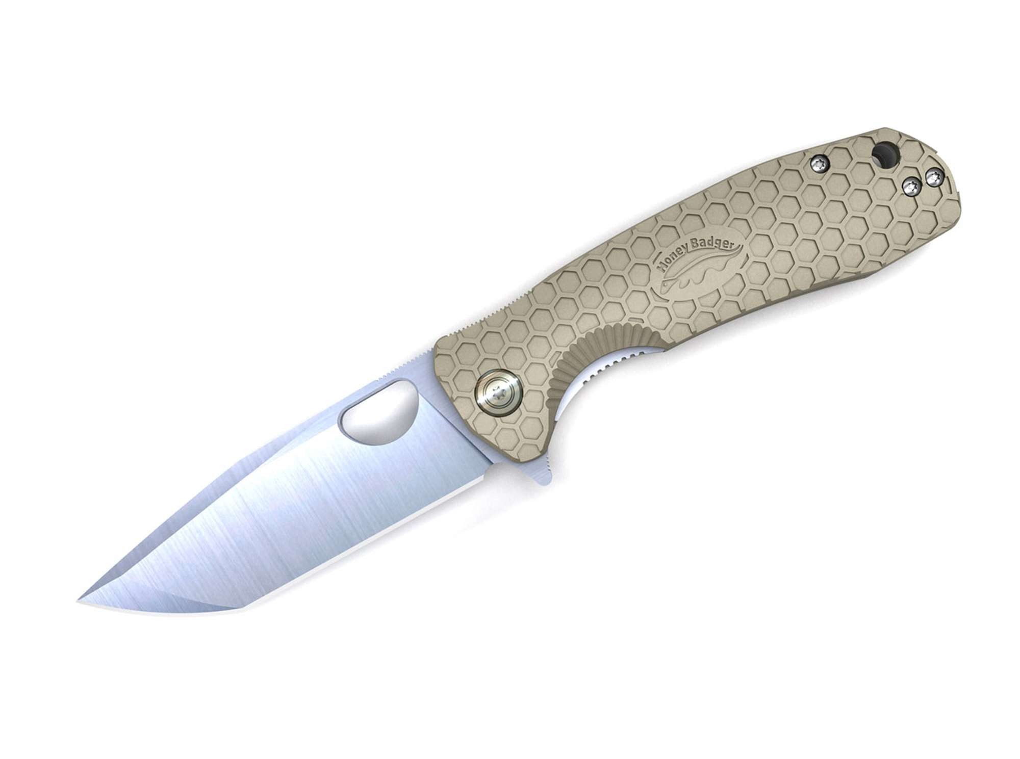 Honey Badger Taschenmesser Taschenmesser Tanto Flipper Medium Green