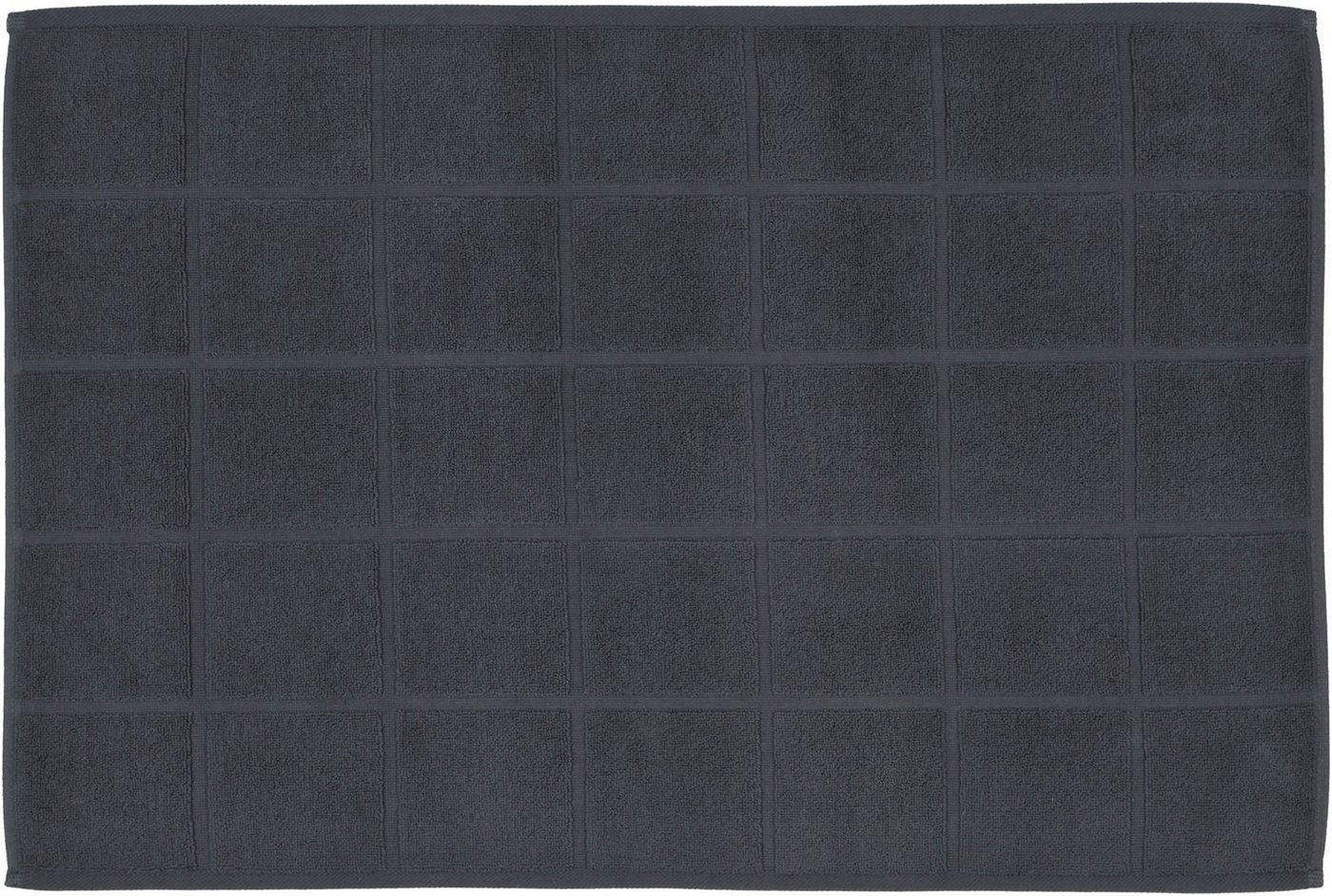 ROSS Duschmatte Duschvorleger, Höhe 10 mm, schnell trocknend, beidseitig nutzbar, fußbodenheizungsgeeignet, Baumwolle, rechteckig, besonders weich, Badezimmerteppich, uni