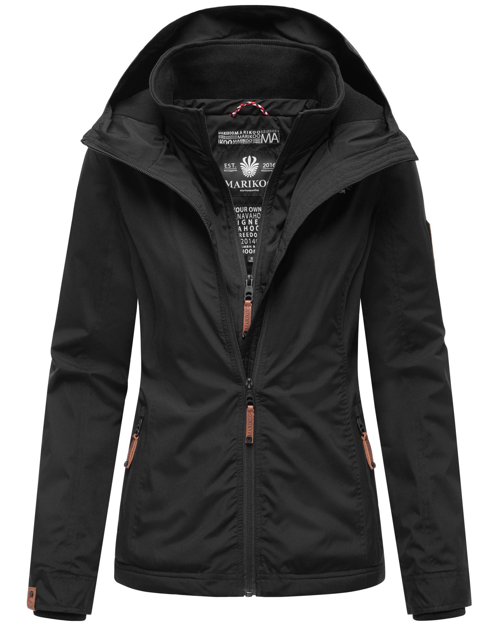 Marikoo Outdoorjacke Erdbeere sportliche Funktionsjacke mit Kapuze