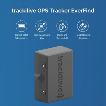 trackilive EverFind GPS-Tracker (GPS Tracker für Wohnwagen, ohne Abo, magnetische Befestigung)
